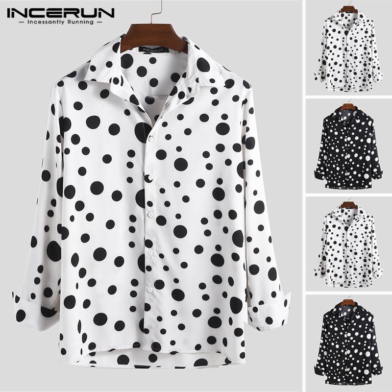 Men' Casual Shirts Fashion Long Sleeve Polka Dot Men Shirt Dress Lapel Neck Chic Blouse Mens Brand Street Style INCERUN Camisa 2023, Black shirt
Men' Casual Shirts Fashion Long Sleeve Polka Dot Men Shirt Dress Lapel Neck Chic Blouse Mens Brand Street Style INCERUN Camisa 2023, Black shirt