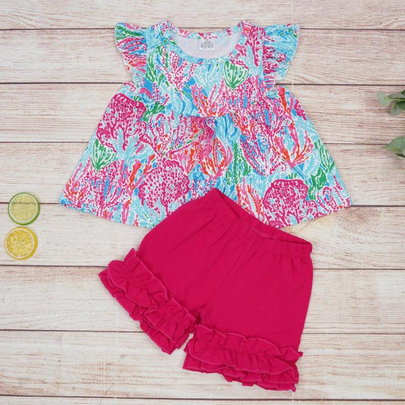 Clothing Sets Style Toddler Baby Girl Clothes Set 2pcs Cotton Suit Pink Printing Bodysuit T-shirts Lace Outfits Shorts For 1-8T Babi, Girl set
Clothing Sets Style Toddler Baby Girl Clothes Set 2pcs Cotton Suit Pink Printing Bodysuit T-shirts Lace Outfits Shorts For 1-8T Babi, Girl set