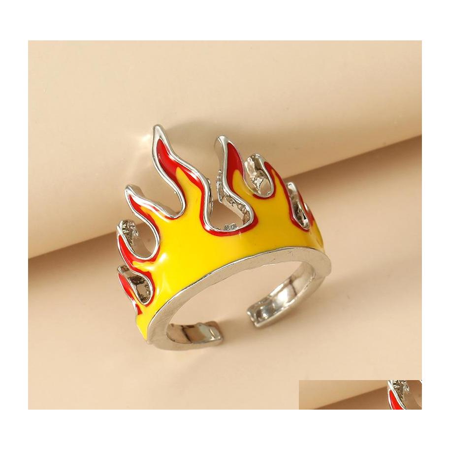 Band Rings Fashion Jewelry Hipster Hip Hop Ring Flame Opening Adjustable Drop Delivery Dhikx 
Band Rings Fashion Jewelry Hipster Hip Hop Ring Flame Opening Adjustable Drop Delivery Dhikx