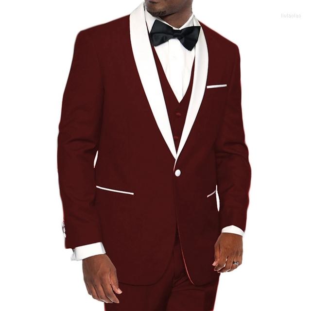 Men's Suits Burgundy Men 3 Pcs White Shawl Lapel One Button Costume Homme Slim Fit Wedding Tuxedos Groom Prom Terno Masculino Blazer, Orange
Men's Suits Burgundy Men 3 Pcs White Shawl Lapel One Button Costume Homme Slim Fit Wedding Tuxedos Groom Prom Terno Masculino Blazer, Orange