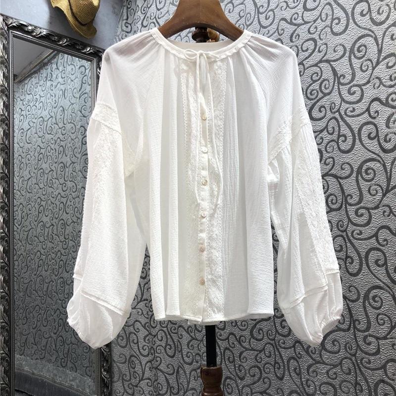 Women' Blouses Plus Size Shirts 2023 Spring Summer Casual White Shirt Women Lace Embroidery Patchwork Long Sleeve Vintage Cotton Blouse, Picture shown
Women' Blouses Plus Size Shirts 2023 Spring Summer Casual White Shirt Women Lace Embroidery Patchwork Long Sleeve Vintage Cotton Blouse, Picture shown