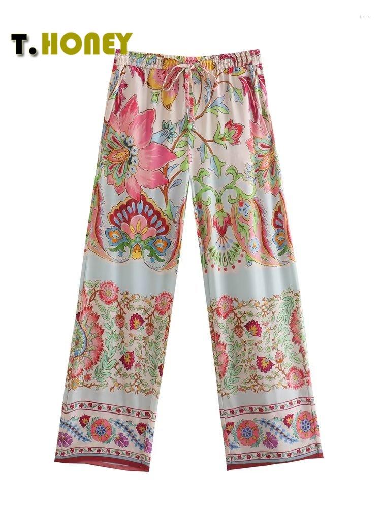 Women's Pants TELLHONEY Women Fashion National Print With Pockets Elastic Waist Trousers Female Front Lace Up Loose Straight Thin, Red
Women's Pants TELLHONEY Women Fashion National Print With Pockets Elastic Waist Trousers Female Front Lace Up Loose Straight Thin, Red