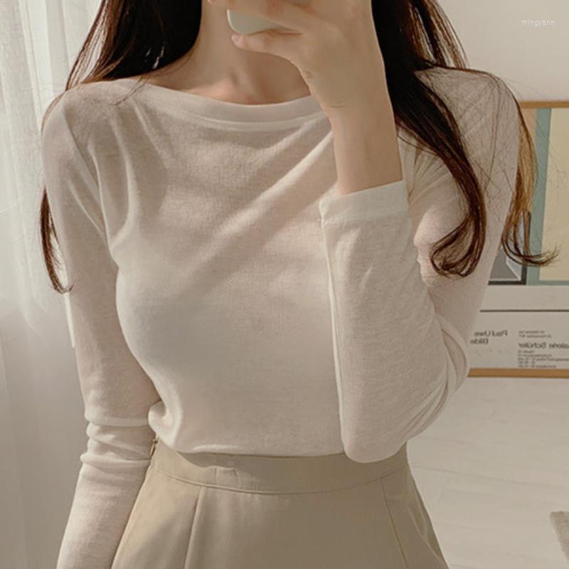 Women's T Shirts Girls Thin And Slightly Transparent Long-sleeved Bottoming Autumn Round Neck T-shirts Solid Color Long Sleeve Tops, Black
Women's T Shirts Girls Thin And Slightly Transparent Long-sleeved Bottoming Autumn Round Neck T-shirts Solid Color Long Sleeve Tops, Black