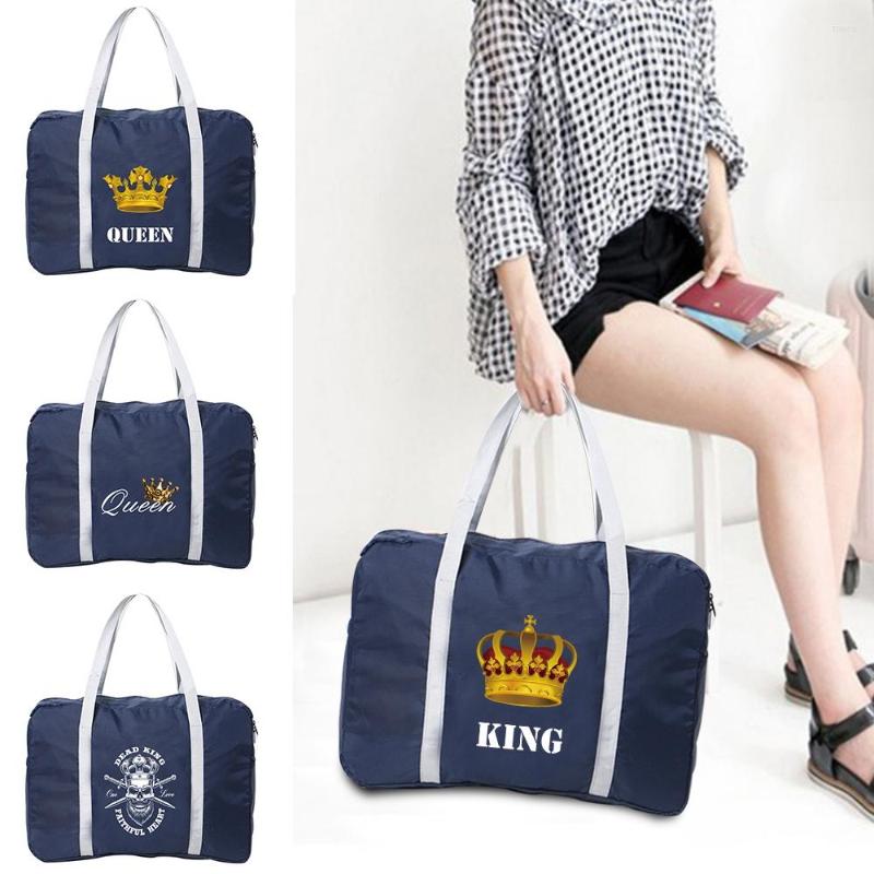 Duffel Bags 2023 Women Tote Travel Foldable Duffle Bag Storage Grocery Clothes Organizer King Printed Men Carry-on Luggage Handbags, Dark blue
Duffel Bags 2023 Women Tote Travel Foldable Duffle Bag Storage Grocery Clothes Organizer King Printed Men Carry-on Luggage Handbags, Dark blue