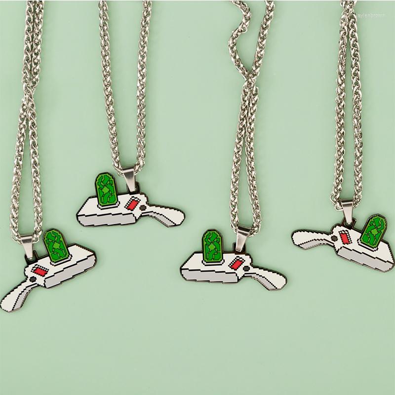 Pendant Necklaces Mosaic Style Metal Necklace Cartoon Time Personality Fashion Key Chain 
Pendant Necklaces Mosaic Style Metal Necklace Cartoon Time Personality Fashion Key Chain