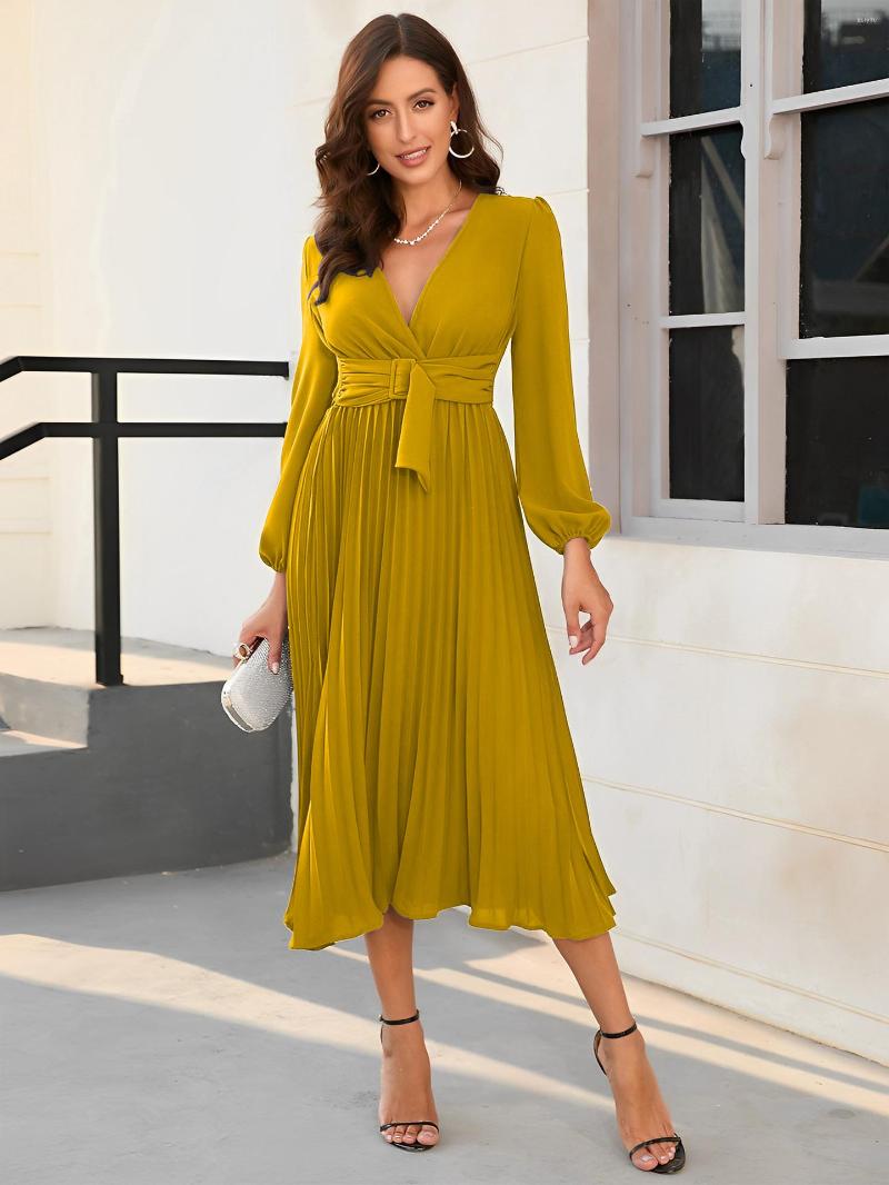 Casual Dresses Wholesale Items For Business In Bulk Clothes Sexy Mother The Bride Long-sleeved Slim Pleated Waistband V-neck Dress, Black
Casual Dresses Wholesale Items For Business In Bulk Clothes Sexy Mother The Bride Long-sleeved Slim Pleated Waistband V-neck Dress, Black