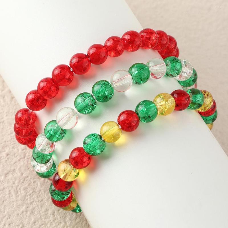 Strand Christmas Jewelry Simple Temperament Beaded Glass Set Bracelets For Women European And American Gift Bracelet
Strand Christmas Jewelry Simple Temperament Beaded Glass Set Bracelets For Women European And American Gift Bracelet