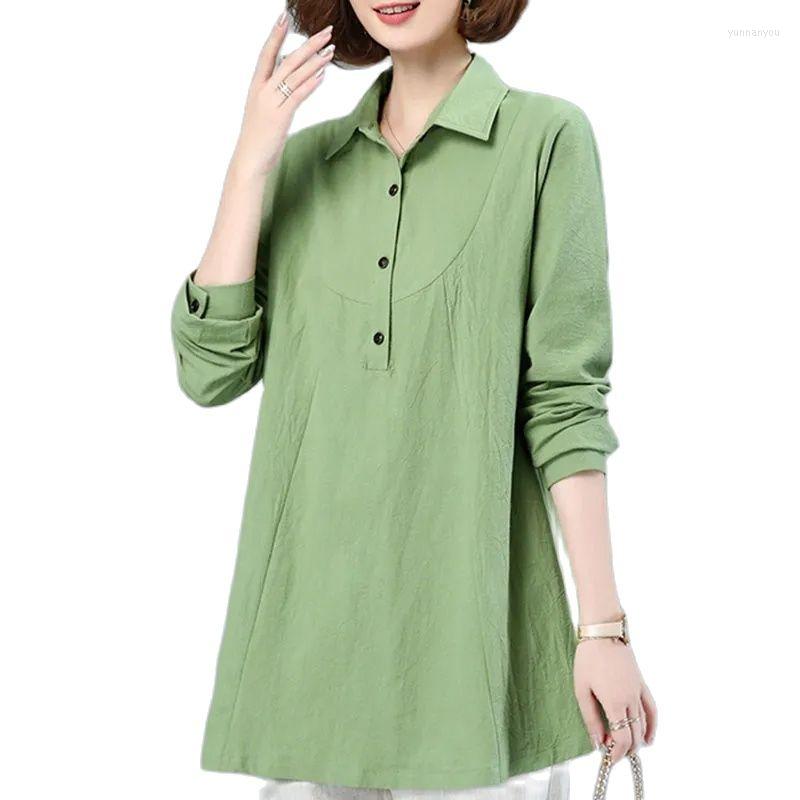 Women's Blouses Cotton Shirt Mother's Loose Mid-Long 2023 Spring Autumn Outerwear Jacket Summer Sun Protection Clothing Size 5XL, Green
Women's Blouses Cotton Shirt Mother's Loose Mid-Long 2023 Spring Autumn Outerwear Jacket Summer Sun Protection Clothing Size 5XL, Green