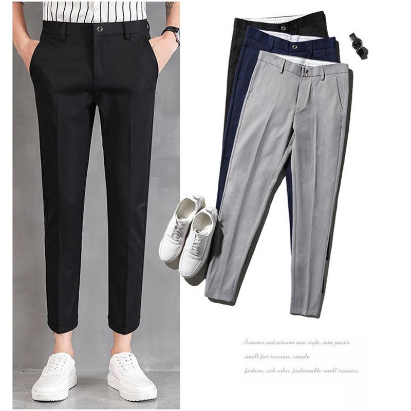 Men's Pants Premium Stretch Suit Men Summer Thin Formal Slim Fit Classic Office Streetwear Casual Ankle Length TrousersMen's, Black
Men's Pants Premium Stretch Suit Men Summer Thin Formal Slim Fit Classic Office Streetwear Casual Ankle Length TrousersMen's, Black