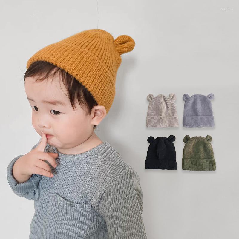 Hats 1PC X Knitted Baby Hat Solid Color Cute Bear Ear Kids Caps Winter Warm Boy Girl Soft Comfortable Childrens Accessories, Black
Hats 1PC X Knitted Baby Hat Solid Color Cute Bear Ear Kids Caps Winter Warm Boy Girl Soft Comfortable Childrens Accessories, Black