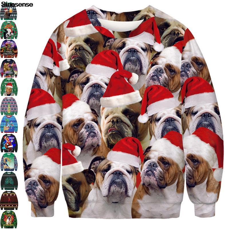 Men's Sweaters Men Women Ugly Christmas Sweater 3D Funny Dog Printed Autumn Long Sleeve Pullover Crewneck Sweatshirt Couple Xmas Jumpers Top, Bft116
Men's Sweaters Men Women Ugly Christmas Sweater 3D Funny Dog Printed Autumn Long Sleeve Pullover Crewneck Sweatshirt Couple Xmas Jumpers Top, Bft116