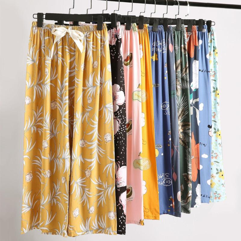 Women's Sleepwear Women's Pants Home Clothes Summer Shorts Flower Printed Wide Leg Trouser Suits Large Size Sleep Bottoms Lounge Wear, Color11
Women's Sleepwear Women's Pants Home Clothes Summer Shorts Flower Printed Wide Leg Trouser Suits Large Size Sleep Bottoms Lounge Wear, Color11