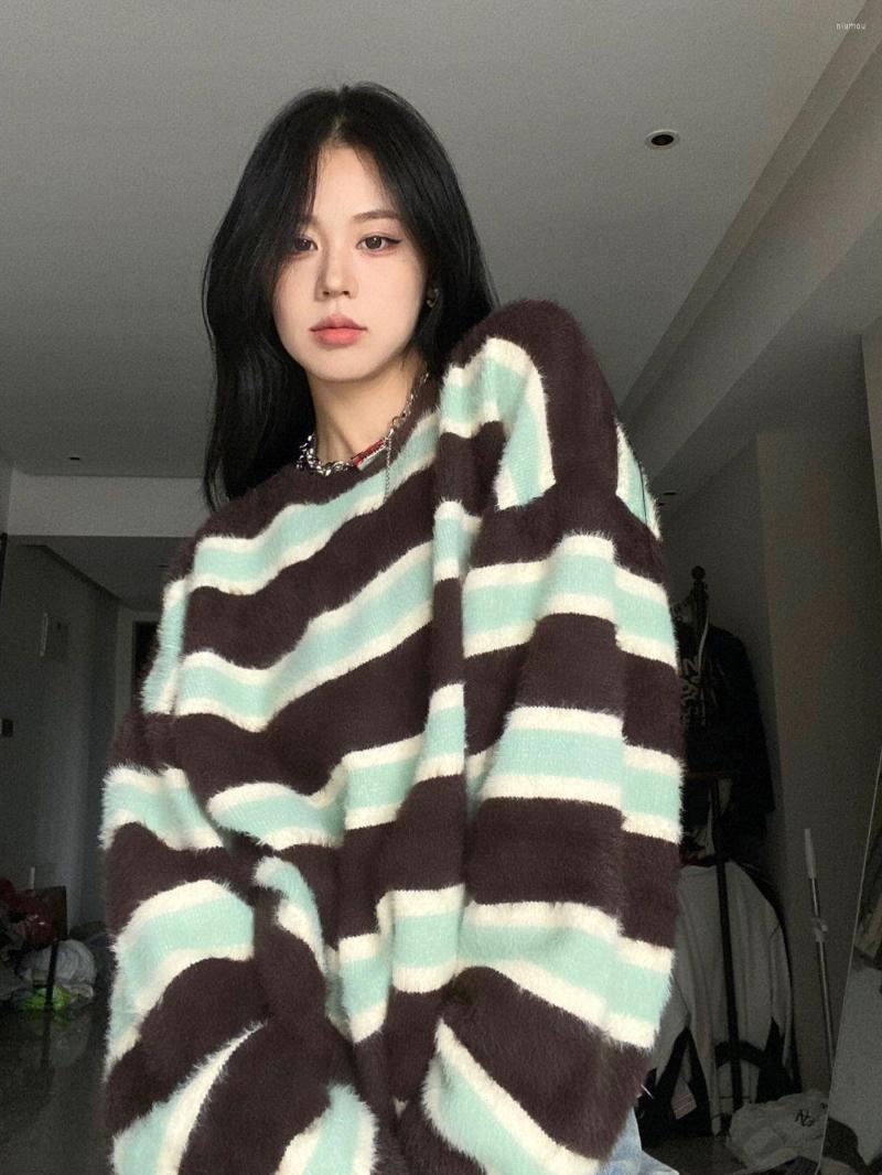 Women' Knits 2023 Color Contrast Stripe Knitwear Women' Autumn Loose Soft Waxy Lazy Long Sleeve Sweater Coat, 01
Women' Knits 2023 Color Contrast Stripe Knitwear Women' Autumn Loose Soft Waxy Lazy Long Sleeve Sweater Coat, 01