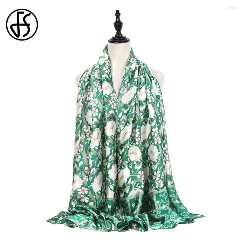 Scarves FS 2023 White Flower Print Luxury Satin Scarf For Women Summer Outdoor Sunscreen Hijab Green Brand Designer Foulard
Scarves FS 2023 White Flower Print Luxury Satin Scarf For Women Summer Outdoor Sunscreen Hijab Green Brand Designer Foulard