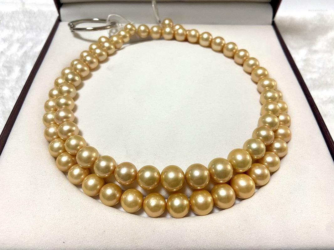 Chains Classic 18"11-13mm Pearl Necklace For Women Goden Sea Genuine Quality Fashion Sterling Silver Jewelry Party Gifts
Chains Classic 18"11-13mm Pearl Necklace For Women Goden Sea Genuine Quality Fashion Sterling Silver Jewelry Party Gifts