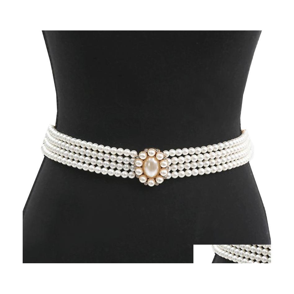 Belly Chains Fashion Elegant Women Pearl Belt Waist Belts Elastic Buckle Chain Female Girls Dress Crystal Strap Drop Delivery Jewelry Otnob
Belly Chains Fashion Elegant Women Pearl Belt Waist Belts Elastic Buckle Chain Female Girls Dress Crystal Strap Drop Delivery Jewelry Otnob