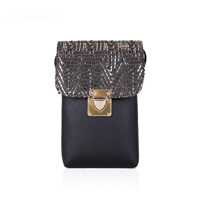 Evening Bags Top Quality 2023 Fashion All-match Woven Vertical Square Mobile Phone Bag Single-shoulder Diagonal Female, Black
Evening Bags Top Quality 2023 Fashion All-match Woven Vertical Square Mobile Phone Bag Single-shoulder Diagonal Female, Black