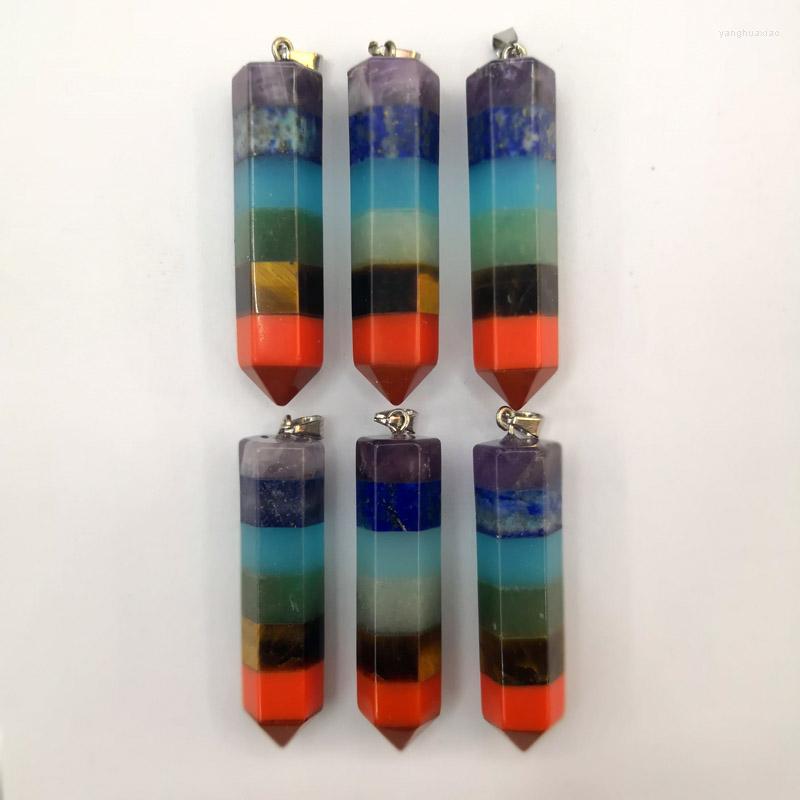 Pendant Necklaces Fashion Crystal Pillar 6pcs/lot Wisdom 7 Chakra Reiki Healing Natural Stone For Jewelry Making Necklace Accessories
Pendant Necklaces Fashion Crystal Pillar 6pcs/lot Wisdom 7 Chakra Reiki Healing Natural Stone For Jewelry Making Necklace Accessories