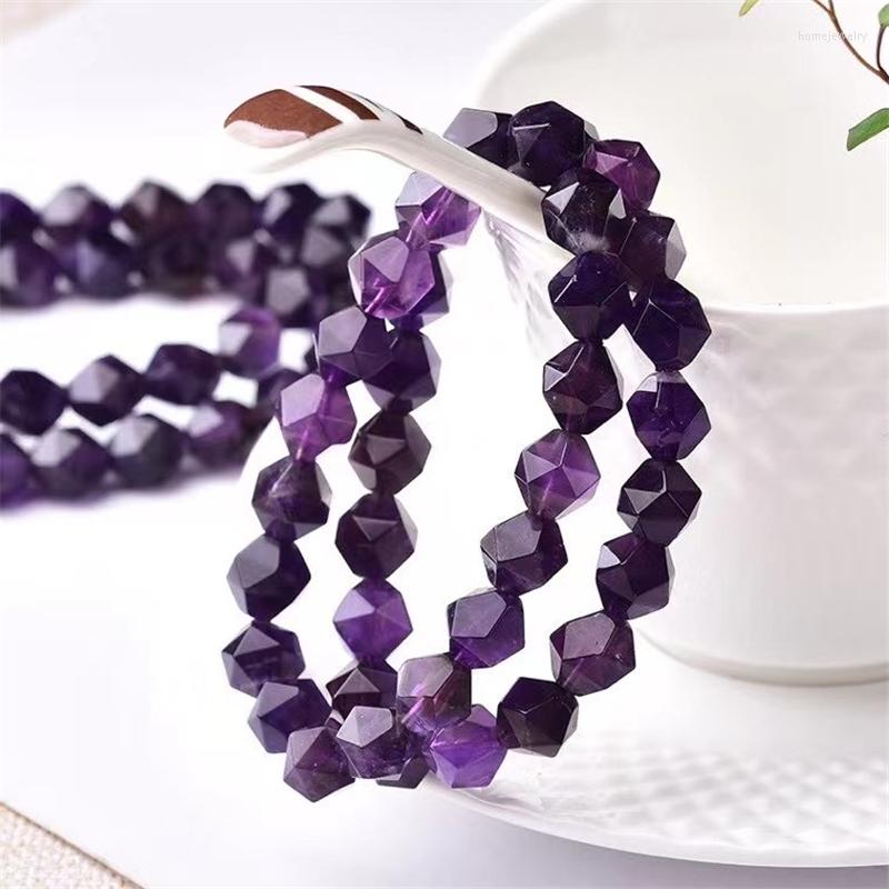 Strand Natural Purple Amethyst Quartz Stretch Bracelet Woman 8mm Cut Faceted Round Beads Crystal
Strand Natural Purple Amethyst Quartz Stretch Bracelet Woman 8mm Cut Faceted Round Beads Crystal
