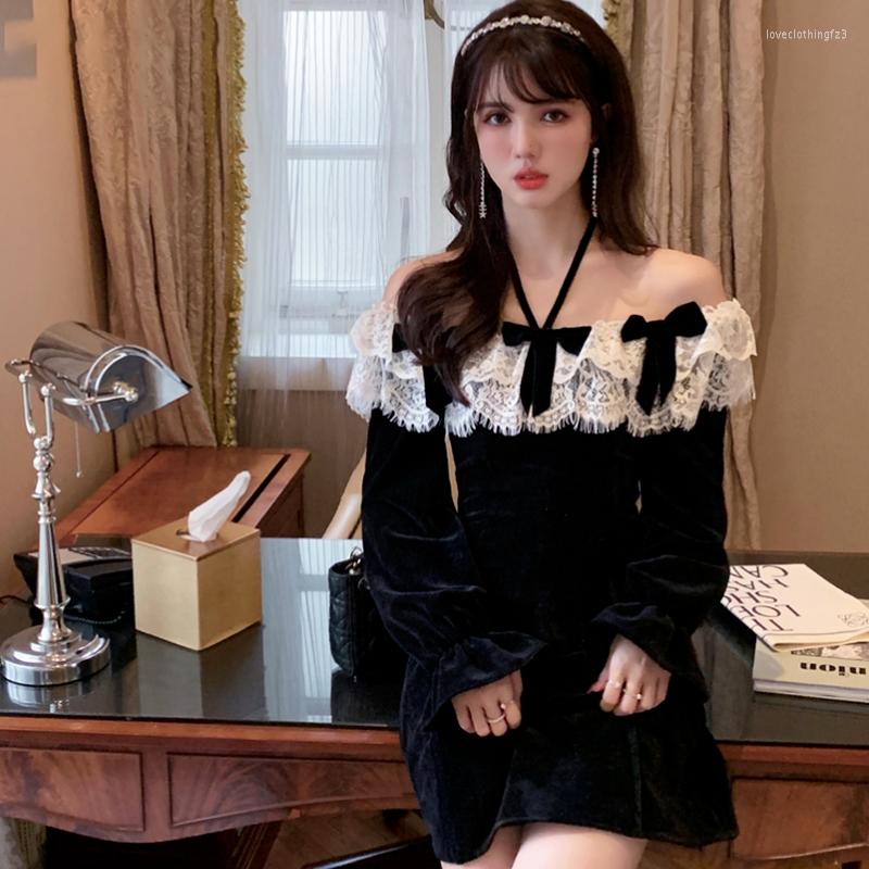 Casual Dresses HStar Women Lace Patchwork Y2K Sexy Party Mini Dress Black Hepburn Gothic Female Korean Retro Designer
Casual Dresses HStar Women Lace Patchwork Y2K Sexy Party Mini Dress Black Hepburn Gothic Female Korean Retro Designer