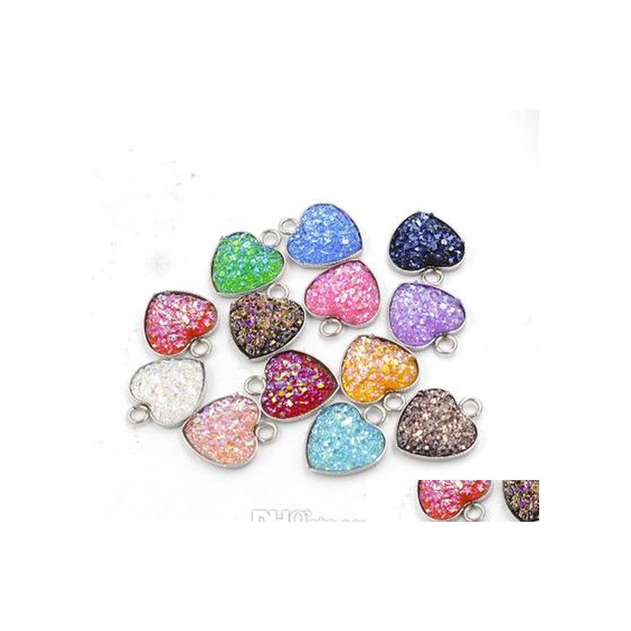 Pendant Necklaces Stainless Steel Love Heart Druzy Stone 1M Bling Heartshaped Charm For Fashion Diy Jewelry Making Bk Drop Delivery P Otawo
Pendant Necklaces Stainless Steel Love Heart Druzy Stone 1M Bling Heartshaped Charm For Fashion Diy Jewelry Making Bk Drop Delivery P Otawo