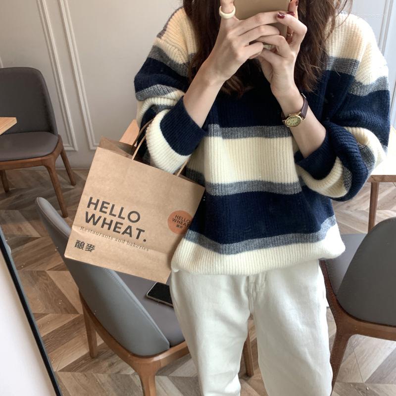 Women's Sweaters Set Head Striped Sweater Outside Female Autumn/winter 2023 Knitting Loose Languid Is Lazy Wind Coat, Black
Women's Sweaters Set Head Striped Sweater Outside Female Autumn/winter 2023 Knitting Loose Languid Is Lazy Wind Coat, Black
