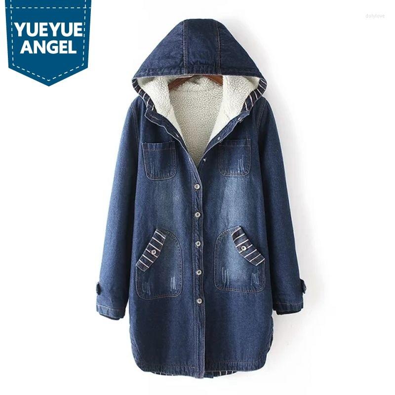 Women' Trench Coats Winter Korean Style Fashion Womens Thick Female Long Sleeve Fur Lining Hooded Single Breasted Loose Fit Warm Parkas, Blue
Women' Trench Coats Winter Korean Style Fashion Womens Thick Female Long Sleeve Fur Lining Hooded Single Breasted Loose Fit Warm Parkas, Blue