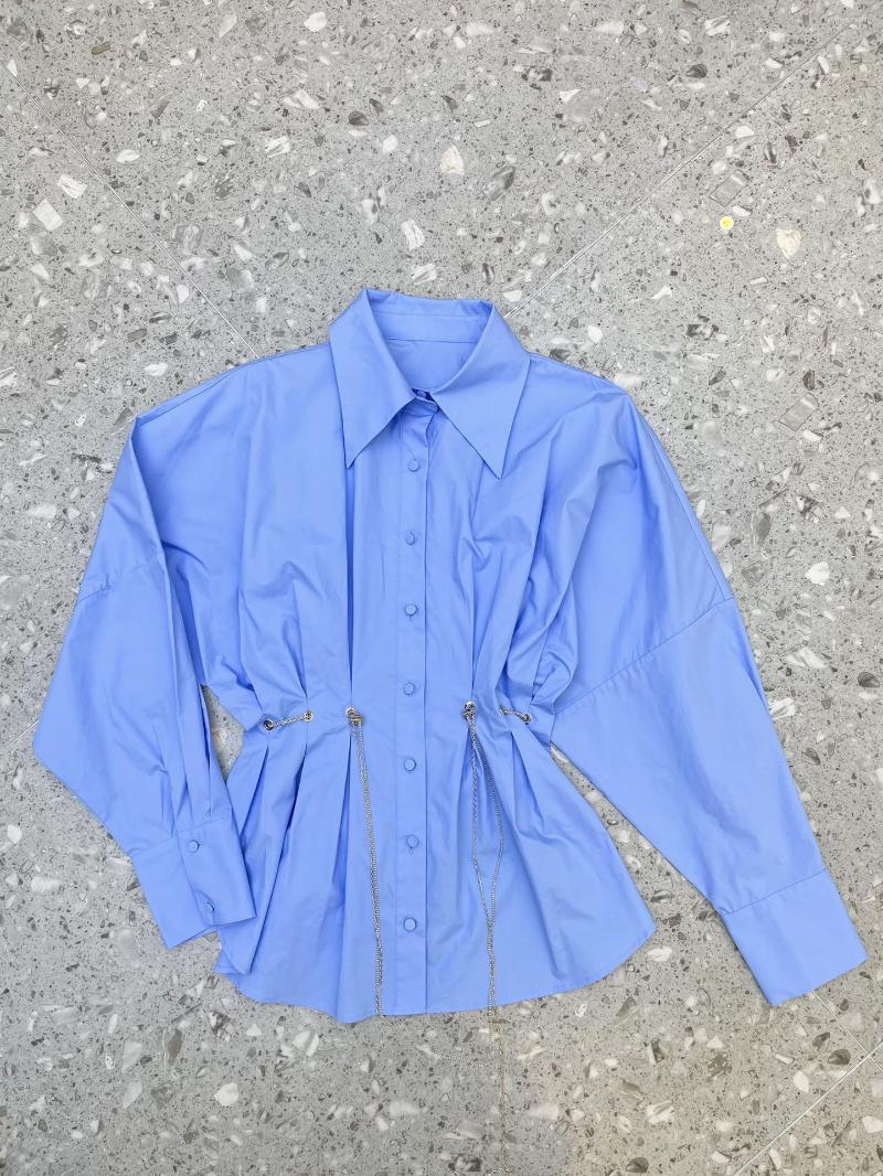 Women' Blouses 2023 Women Fashion Long Sleeve Sexy Casual Waist Chain Cotton Shirt 1115
Women' Blouses 2023 Women Fashion Long Sleeve Sexy Casual Waist Chain Cotton Shirt 1115