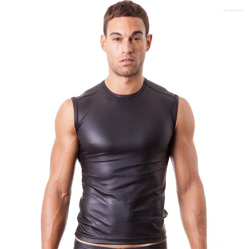 Men' Tank Tops Men Sexy Top Imitation Leather Sleeveless Singlet Vest Party Nightclub Stage, Black
Men' Tank Tops Men Sexy Top Imitation Leather Sleeveless Singlet Vest Party Nightclub Stage, Black