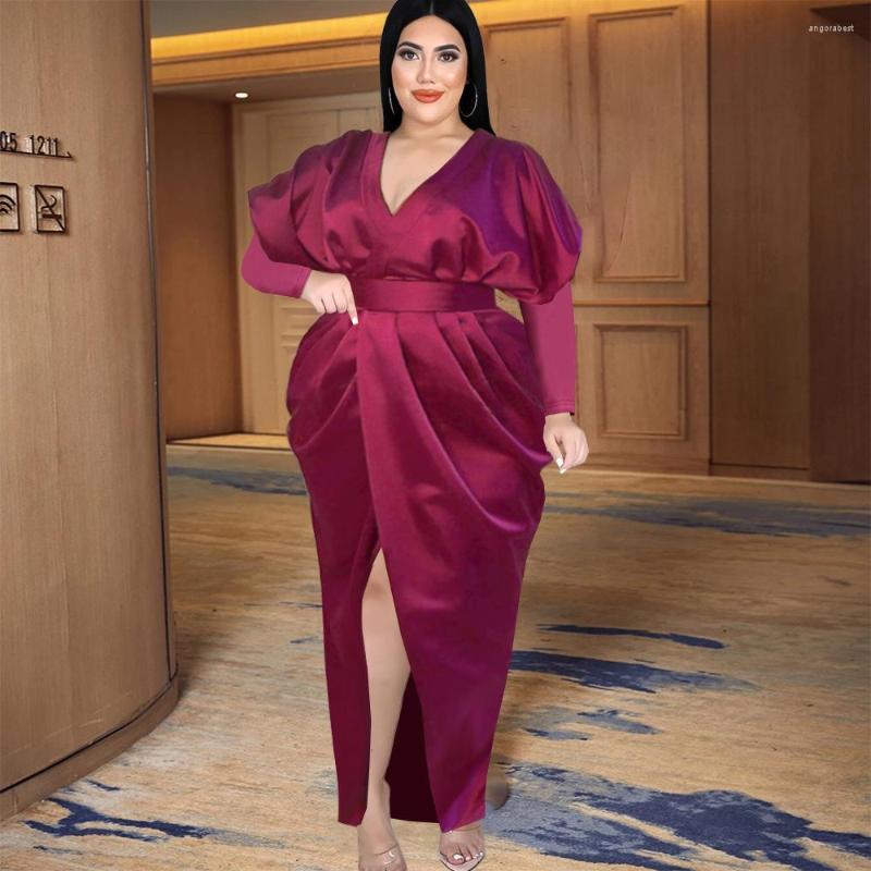Plus Size Dresses Women 2023 Year Dress Elegant Burgundy V Neck High Waist Vintage Lantern Long Sleeve Split Party Evening
Plus Size Dresses Women 2023 Year Dress Elegant Burgundy V Neck High Waist Vintage Lantern Long Sleeve Split Party Evening