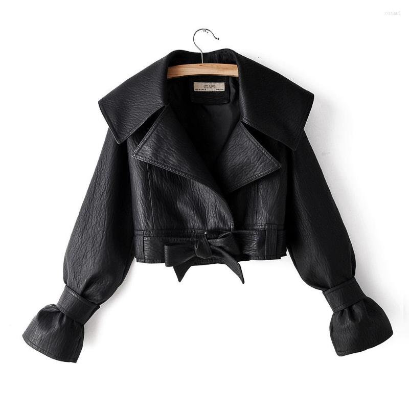 Women' Jackets 2023 Women Faux Leather Jacket Soft Biker Coat Short Pockets Motor PU Black Loose Vintage Autumn Street Red
Women' Jackets 2023 Women Faux Leather Jacket Soft Biker Coat Short Pockets Motor PU Black Loose Vintage Autumn Street Red