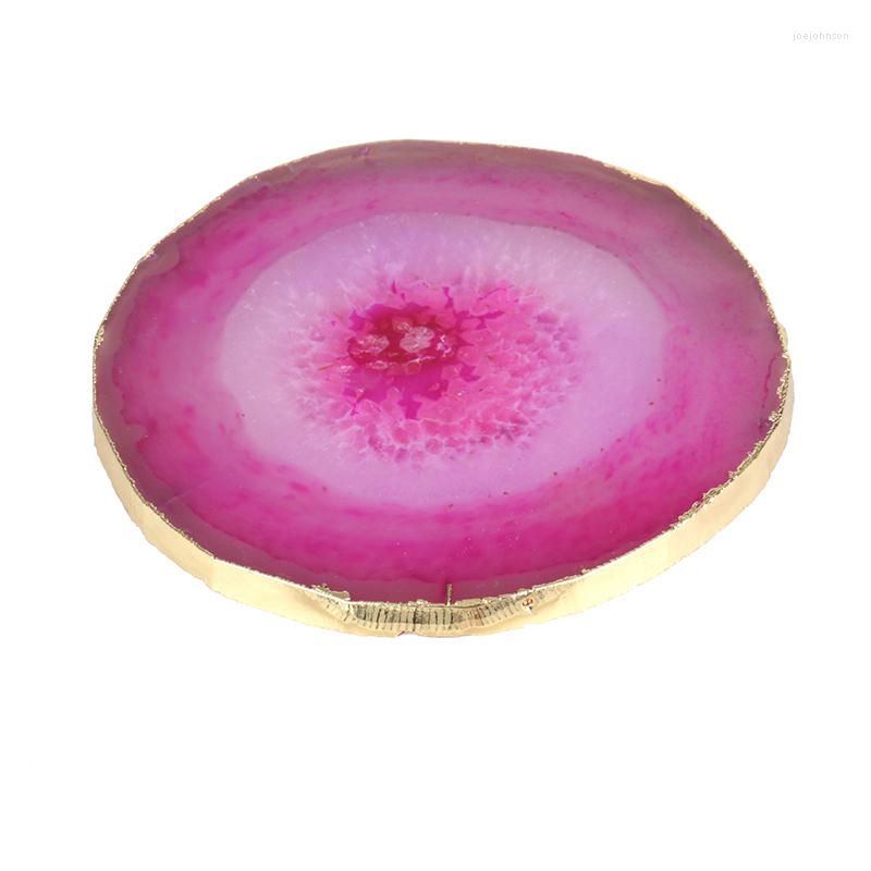 Jewelry Pouches Rose Pink Onyx Stone Slice Display Pure Gold Color Tool For Drink Cupcake Home Decoration Wedding Gift
Jewelry Pouches Rose Pink Onyx Stone Slice Display Pure Gold Color Tool For Drink Cupcake Home Decoration Wedding Gift