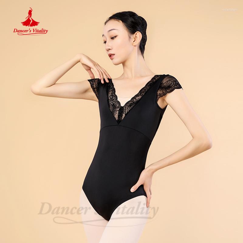 Stage Wear Ballet Dance Leotards For Women Gymnastics Art Examination Body Training Clothes One Piece V-neck Short Sleeves Yoga Bodysuit, Black
Stage Wear Ballet Dance Leotards For Women Gymnastics Art Examination Body Training Clothes One Piece V-neck Short Sleeves Yoga Bodysuit, Black