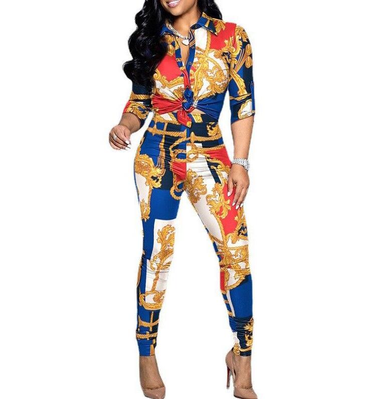 2023 Spring Tracksuits Women 2 Piece Set color-blocking printing long-sleeved lapel shirt casual pants Sportwear Women's Sports Suit Sweatshirt Set, 01
2023 Spring Tracksuits Women 2 Piece Set color-blocking printing long-sleeved lapel shirt casual pants Sportwear Women's Sports Suit Sweatshirt Set, 01