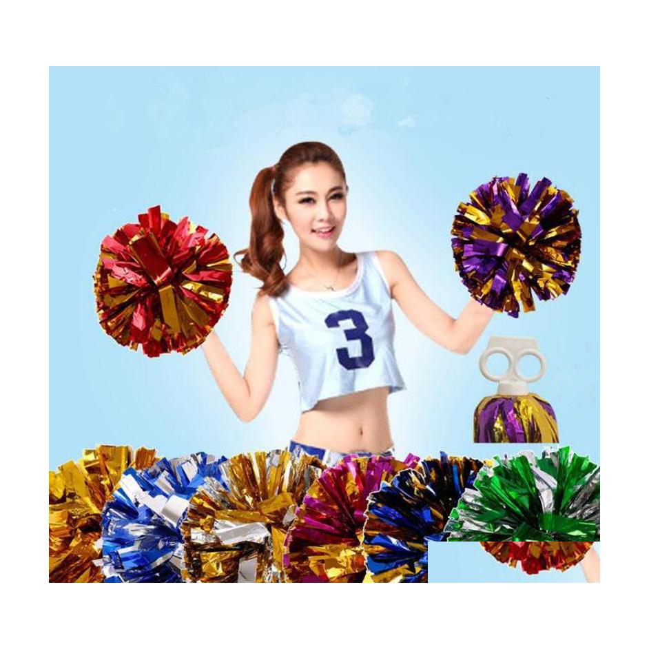 Cheerleading 50G Pom Poms Cheering Hand Flowers Ball Pompom Christmas Wedding Party Festival Dance Props Metallic Cheer Leading Drop Dhfau
Cheerleading 50G Pom Poms Cheering Hand Flowers Ball Pompom Christmas Wedding Party Festival Dance Props Metallic Cheer Leading Drop Dhfau