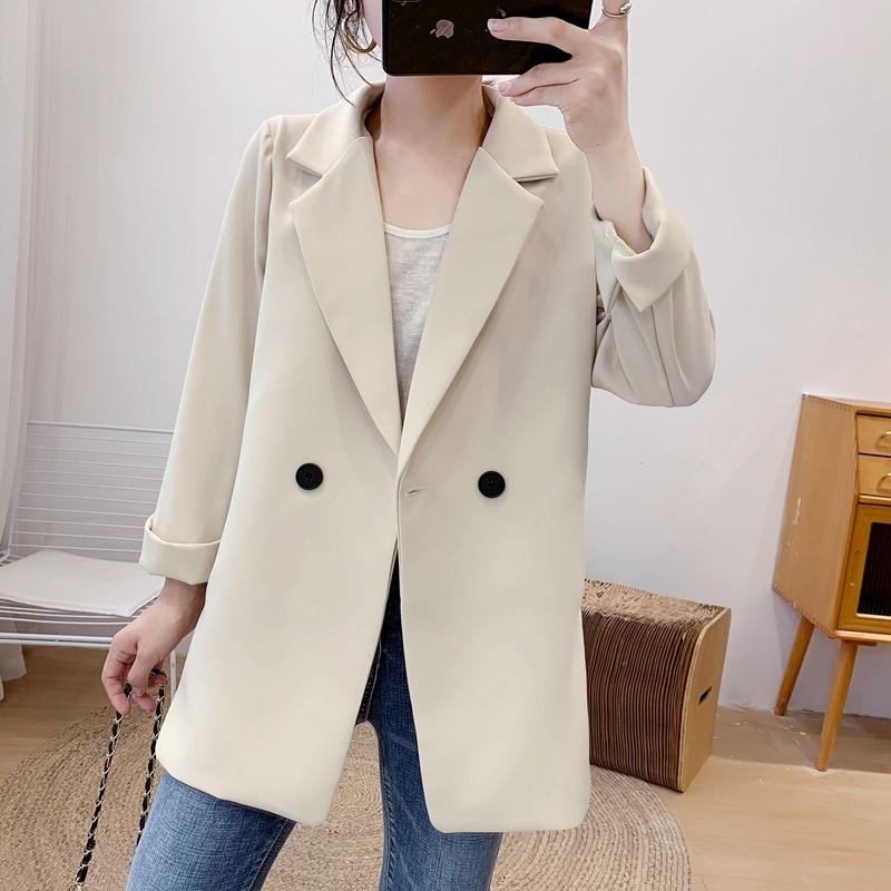 Women's Suits & Blazers Spring Autumn Suit Jacket Korean Version Lapel Waist Slim Black Fashion Temperament Office Lady Blazer R
Women's Suits & Blazers Spring Autumn Suit Jacket Korean Version Lapel Waist Slim Black Fashion Temperament Office Lady Blazer R