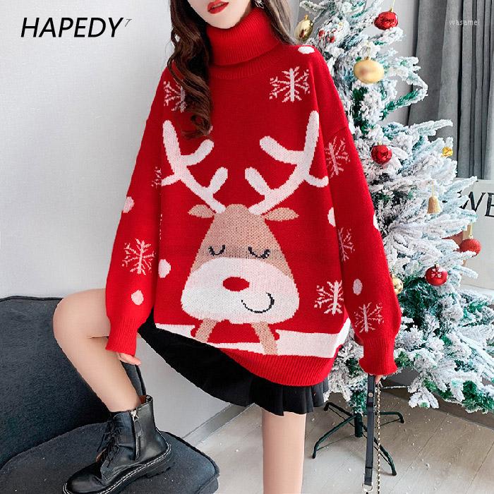 Women's Sweaters Christmas Cartoon Turtleneck Sweater Female Spring Autumn 2023 Loose Red Thickened Winter Warm Women Pulover
Women's Sweaters Christmas Cartoon Turtleneck Sweater Female Spring Autumn 2023 Loose Red Thickened Winter Warm Women Pulover