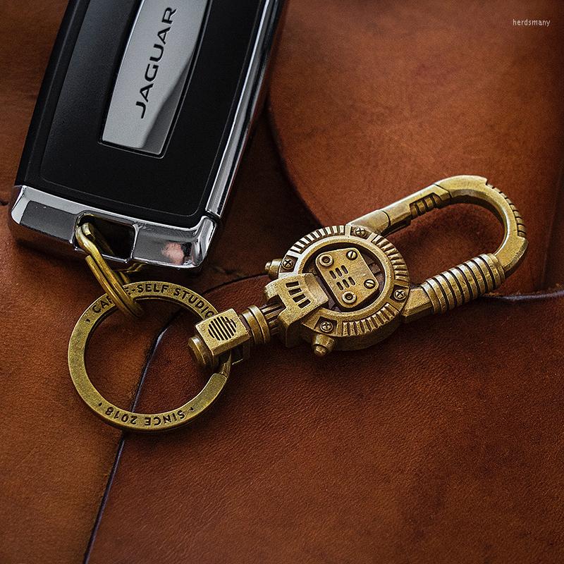 Keychains XS Pure Brass Mechanical Keychain Vintage Steam Punk Bag Pendant Creative Gift Boyfriend Personality Jewelry
Keychains XS Pure Brass Mechanical Keychain Vintage Steam Punk Bag Pendant Creative Gift Boyfriend Personality Jewelry