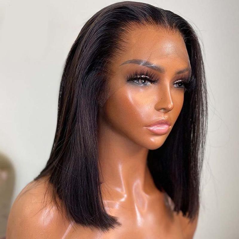 Lace Wigs Short Bob Wig Straight 13x4 HD Front Human Hair For Black Women Pre Plucked Transparent Brazilian Frontal WigLace, Picture shown
Lace Wigs Short Bob Wig Straight 13x4 HD Front Human Hair For Black Women Pre Plucked Transparent Brazilian Frontal WigLace, Picture shown