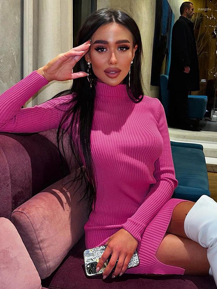Casual Dresses Sisterlinda Slim Sweater Dress Women Solid Turtleneck Knitted Long Sleeve Party Fall Winter Elegant Vestidos, Deep blue
Casual Dresses Sisterlinda Slim Sweater Dress Women Solid Turtleneck Knitted Long Sleeve Party Fall Winter Elegant Vestidos, Deep blue