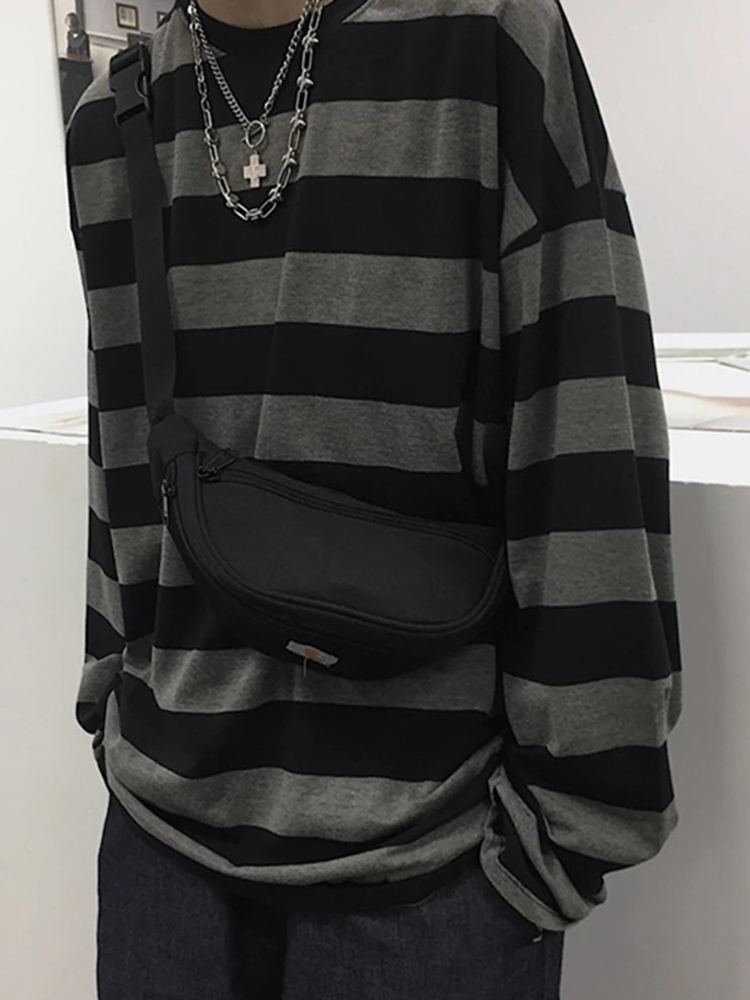 Women' T-Shirt Striped Shirt Streetwear Harajuku Couple Tops Female Long Sleeve Gothic Shirts Spring Oversize Woman T-shirt Vintage Blouse 230203, Gray
Women' T-Shirt Striped Shirt Streetwear Harajuku Couple Tops Female Long Sleeve Gothic Shirts Spring Oversize Woman T-shirt Vintage Blouse 230203, Gray