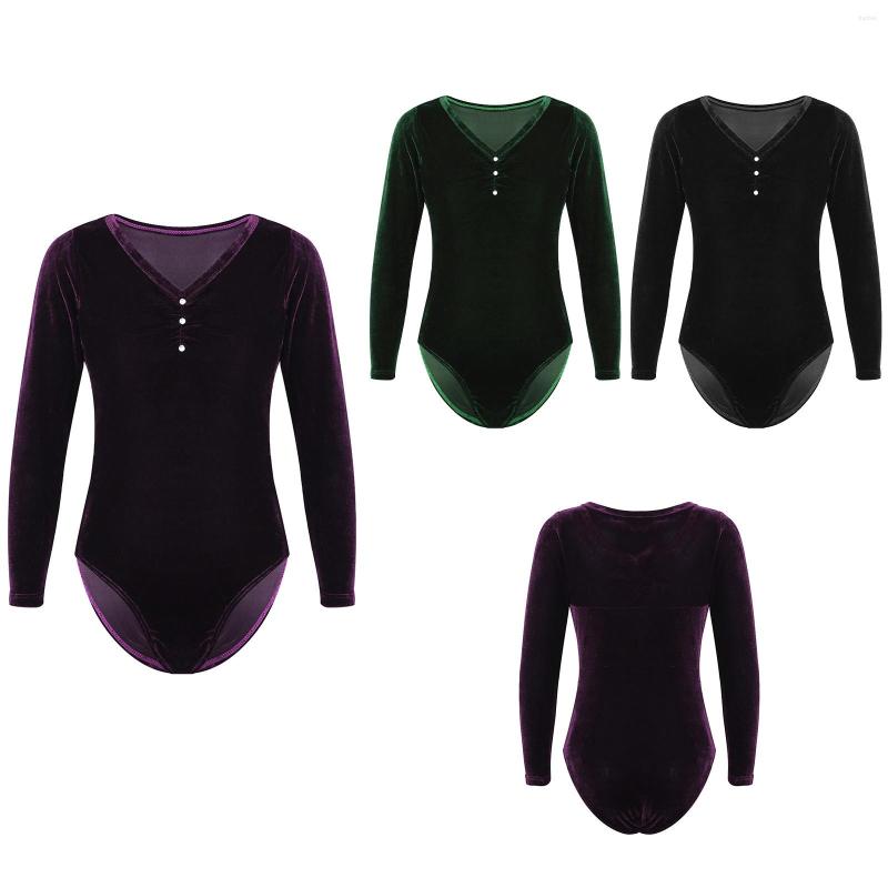 Stage Wear #120-160 Kids Girl Long-sleeve V Neck Ballet Dance Costume Velvet Bodysuit Practice Clothes Performance Clothing Dancewear, Purple
Stage Wear #120-160 Kids Girl Long-sleeve V Neck Ballet Dance Costume Velvet Bodysuit Practice Clothes Performance Clothing Dancewear, Purple