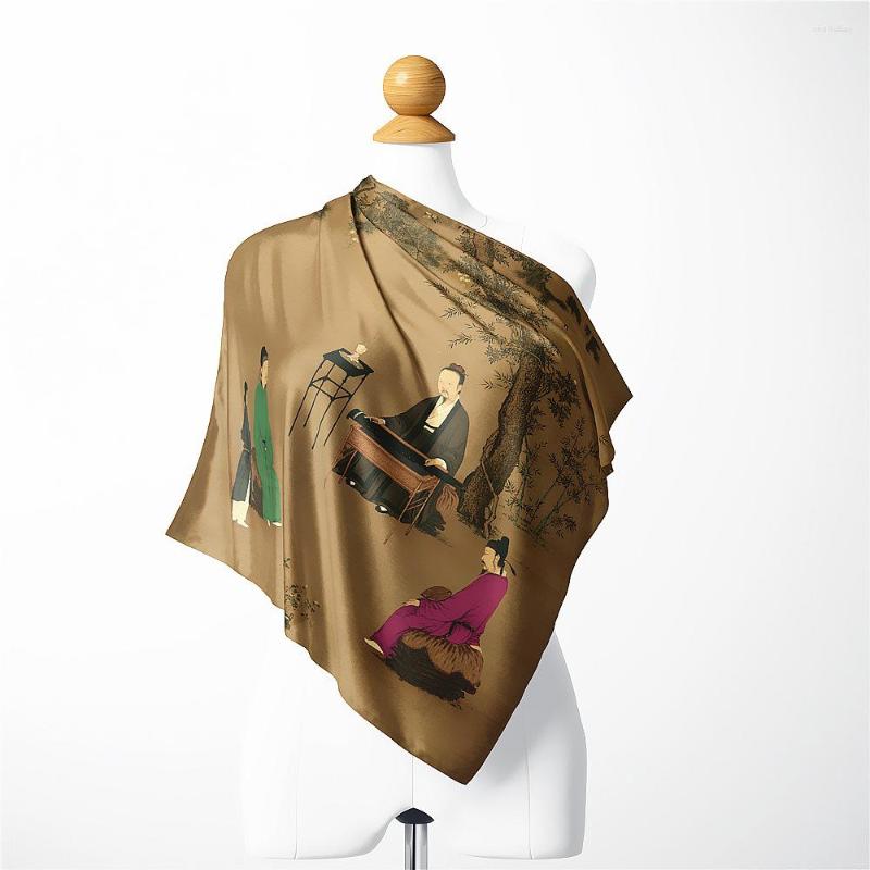 Scarves Chinese Style Series Printing Women's Silk Neckerchiefs 53X53CM Twill Ladies Neck Cover Fashion Female Bandannas 2023
Scarves Chinese Style Series Printing Women's Silk Neckerchiefs 53X53CM Twill Ladies Neck Cover Fashion Female Bandannas 2023