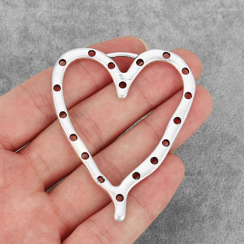 Pendant Necklaces 2Pcs Tibetan Silver Large Hollow Heart Charms Sixteen Holes For DIY Necklace Jewelry Making Supplies
Pendant Necklaces 2Pcs Tibetan Silver Large Hollow Heart Charms Sixteen Holes For DIY Necklace Jewelry Making Supplies