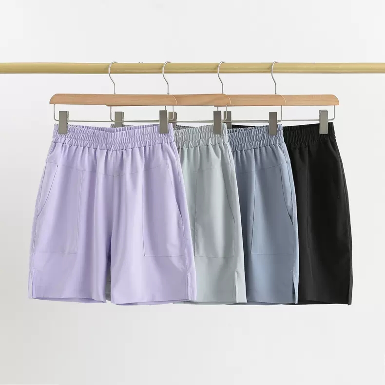 Five-point loose sports yoga shorts women's summer thin quick-drying running training fitness pants anti-light yoga pants, Haze blue
Five-point loose sports yoga shorts women's summer thin quick-drying running training fitness pants anti-light yoga pants, Haze blue