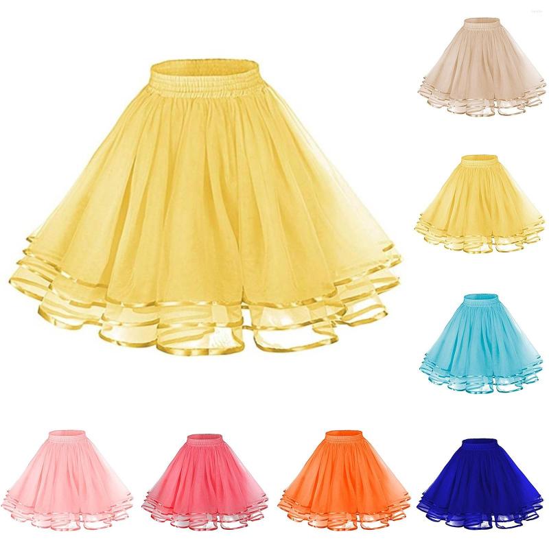 Skirts A Line Skater Versatile Women's Stretchy Mini Flared Casual Skirt Glitter Long, Blue