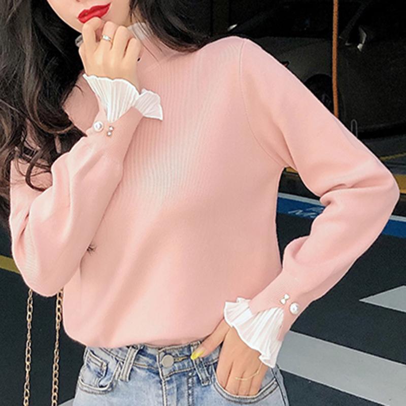 Women's Sweaters Chiffon Ruffle Knitted Turtleneck Women Pullovers 2023 Fall Winter Korean Fashion Christmas Elegant Vintage Soft Black
Women's Sweaters Chiffon Ruffle Knitted Turtleneck Women Pullovers 2023 Fall Winter Korean Fashion Christmas Elegant Vintage Soft Black