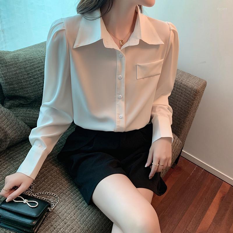 Women' Blouses Solid Classic Women Shirt Square Collar Office Ladies Work Wear Spring Summer Blouse Long Puff Sleeve Turn Down Neck Top, White
Women' Blouses Solid Classic Women Shirt Square Collar Office Ladies Work Wear Spring Summer Blouse Long Puff Sleeve Turn Down Neck Top, White