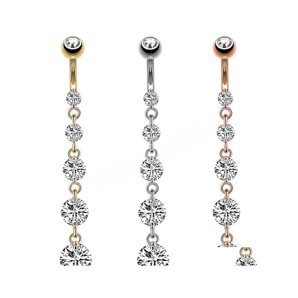 Navel Bell Button Rings Long Dangled Zircon Stainless Steel Piercing Flower Pendant Belly Body Jewelry Women Drop Delivery Dhz1W
Navel Bell Button Rings Long Dangled Zircon Stainless Steel Piercing Flower Pendant Belly Body Jewelry Women Drop Delivery Dhz1W