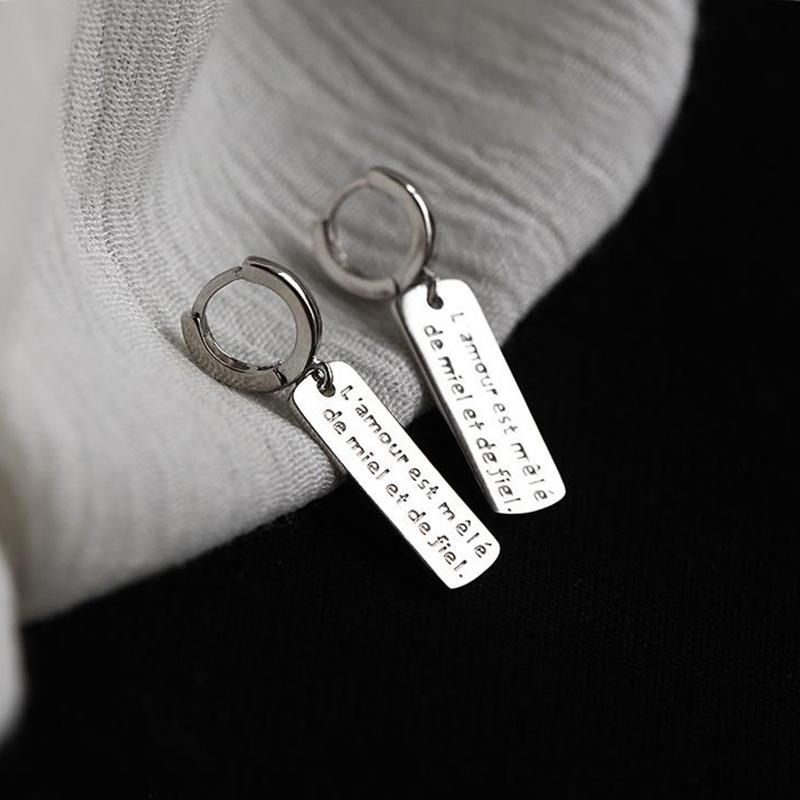 Hoop Earrings & Huggie 925 Sterling Silver Simple Rectangle Letter Long For Women Minimalist Accessories Earring Jewelry
Hoop Earrings & Huggie 925 Sterling Silver Simple Rectangle Letter Long For Women Minimalist Accessories Earring Jewelry